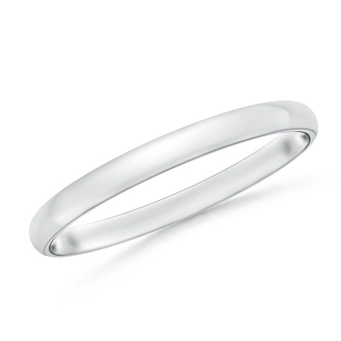 2 50 Standard Comfort Fit Sleek Wedding Band in P950 Platinum 