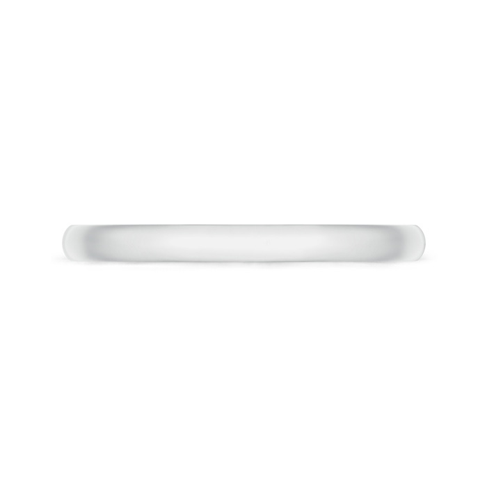 2 50 Standard Comfort Fit Sleek Wedding Band in P950 Platinum side-1
