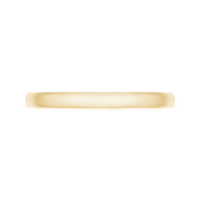2 50 Standard Comfort Fit Sleek Wedding Band in Yellow Gold Side-1