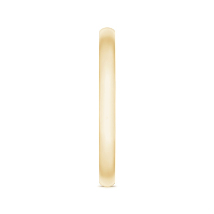 2 50 Standard Comfort Fit Sleek Wedding Band in Yellow Gold side-2
