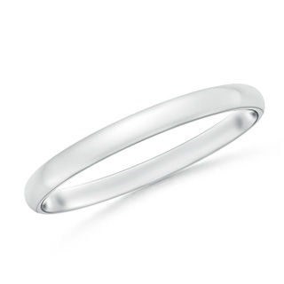 2 65 Standard Comfort Fit Sleek Wedding Band in White Gold