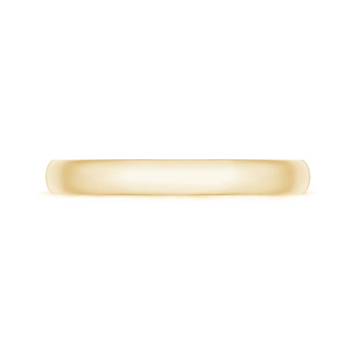 2.5 50 Standard Comfort Fit Sleek Wedding Band in Yellow Gold