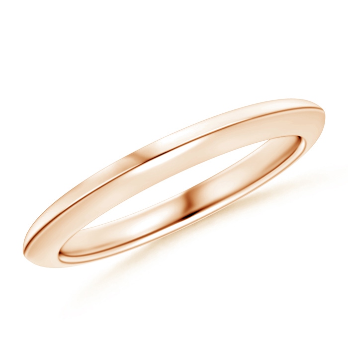 2.5 Knife Edge Women's Plain Wedding Band in Rose Gold