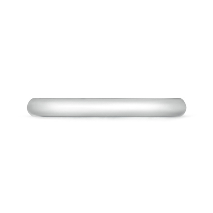 2.5 110 High Polished Plain Dome Wedding Band for Her in P950 Platinum side-1