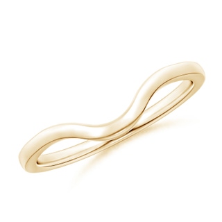 4.1 Comfort Fit Curved Plain Wedding Band in Yellow Gold