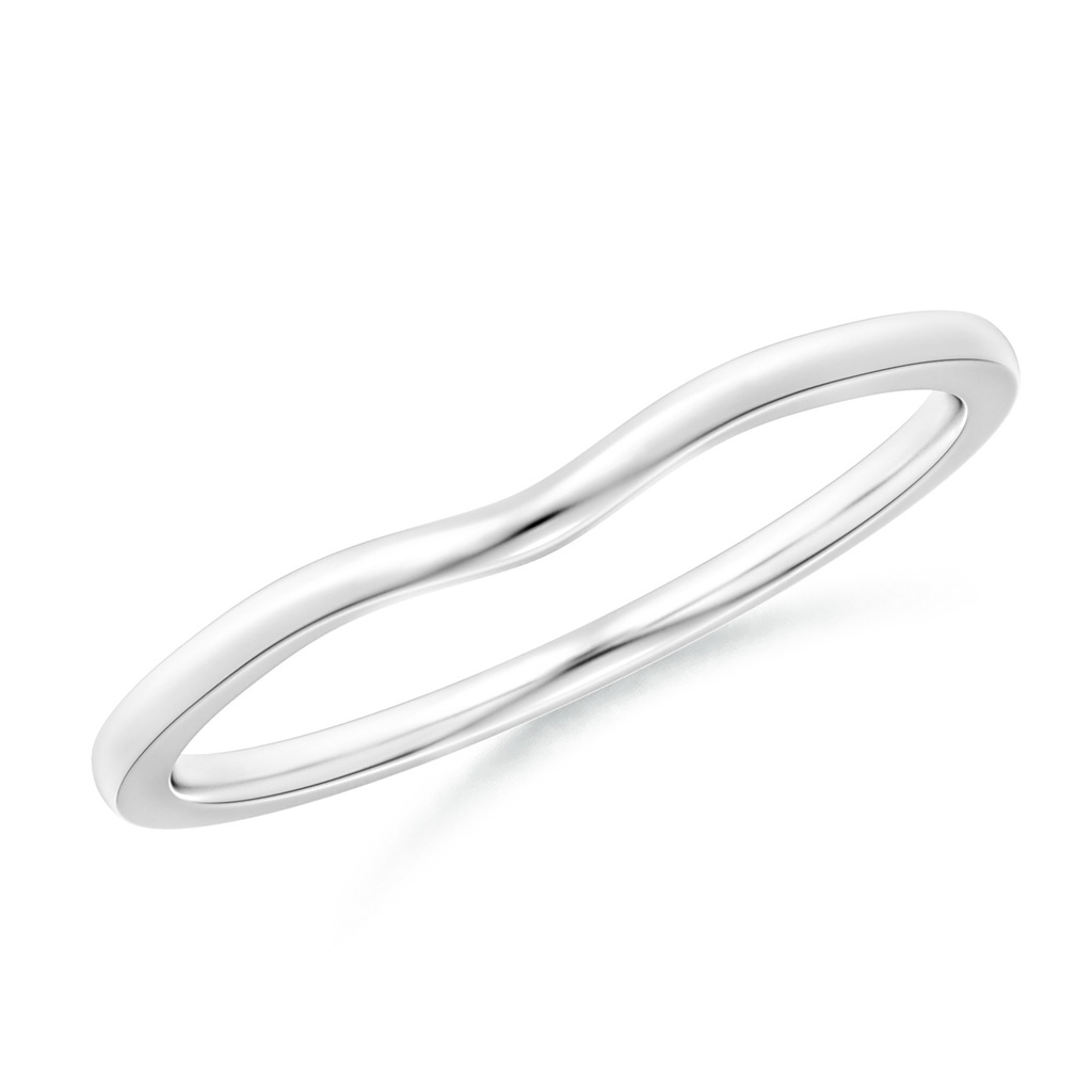2.3 Curved Comfort Fit Plain Wedding Band in P950 Platinum