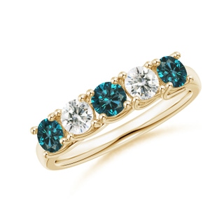 Round AA Enhanced Blue Diamond