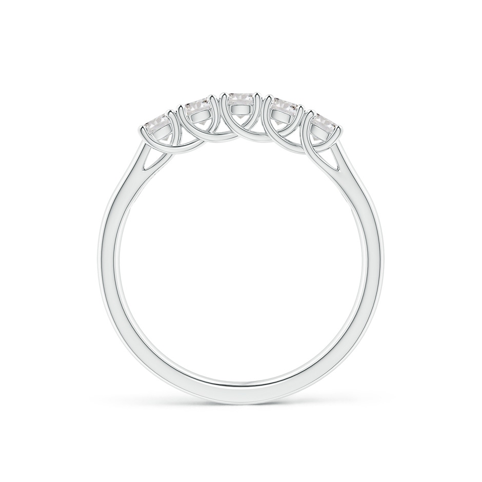 2.8mm IJI1I2 Half Eternity Five Stone Diamond Wedding Band in White Gold side 199