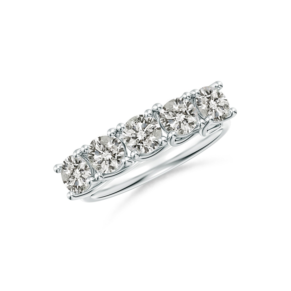 4.2mm KI3 Half Eternity Five Stone Diamond Wedding Band in P950 Platinum 