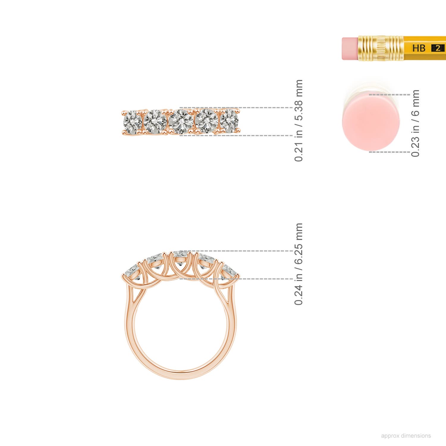 K, I3 / 1.75 CT / 14 KT Rose Gold