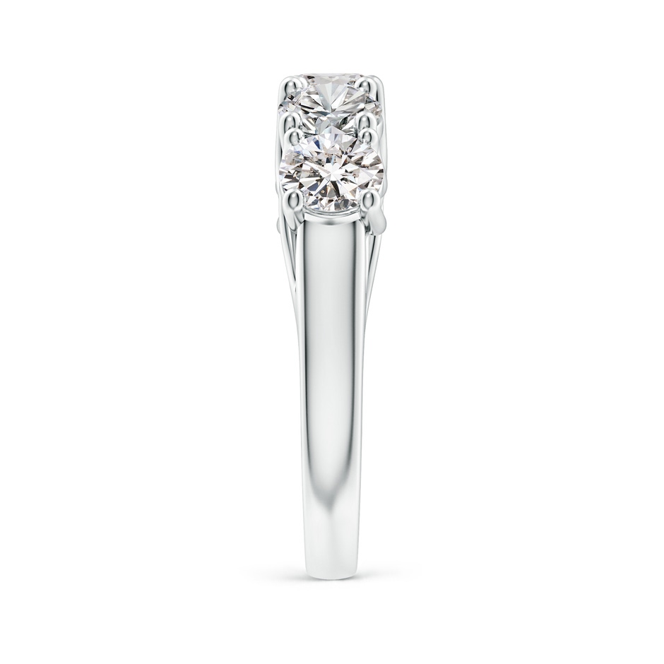 4.8mm IJI1I2 Half Eternity Five Stone Diamond Wedding Band in White Gold side 299