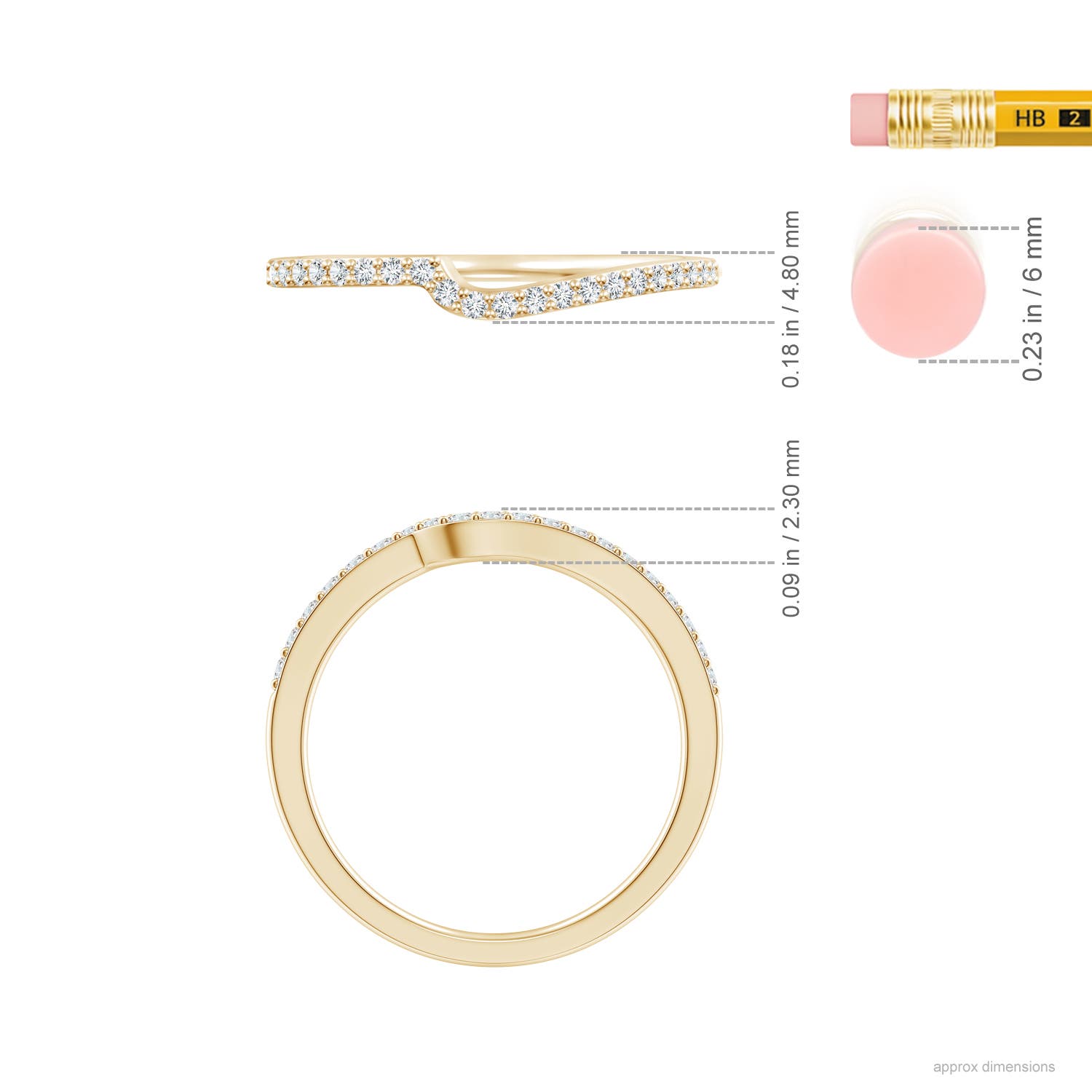 G-H VS / 0.2 CT / 14 KT Yellow Gold