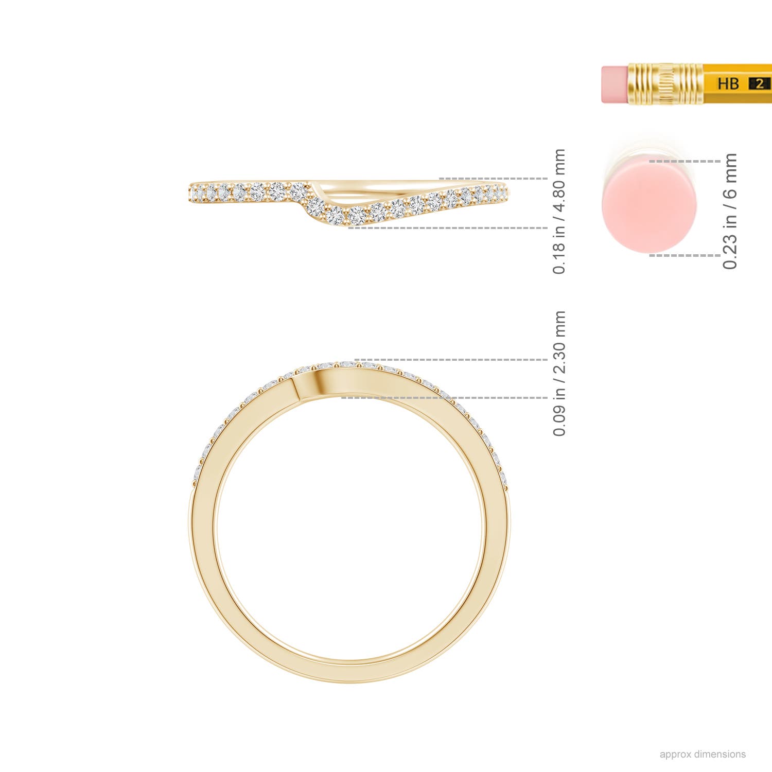 H, SI2 / 0.2 CT / 14 KT Yellow Gold