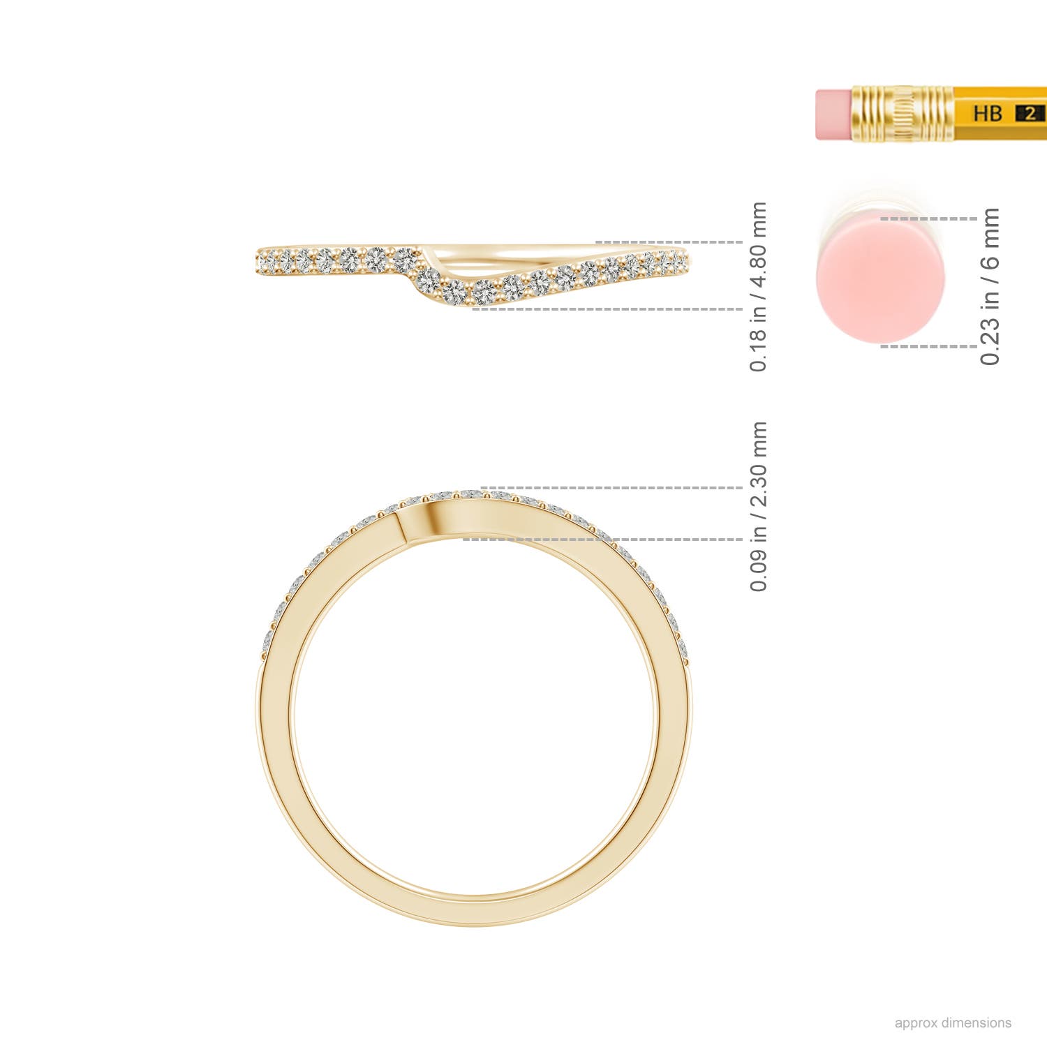 J I2 / 0.2 CT / 14 KT Yellow Gold