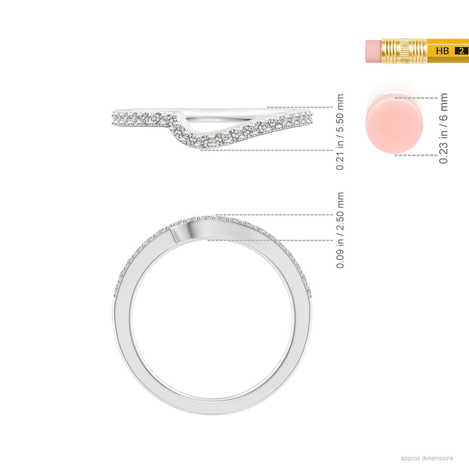 J I2 / 0.24 CT / 14 KT White Gold