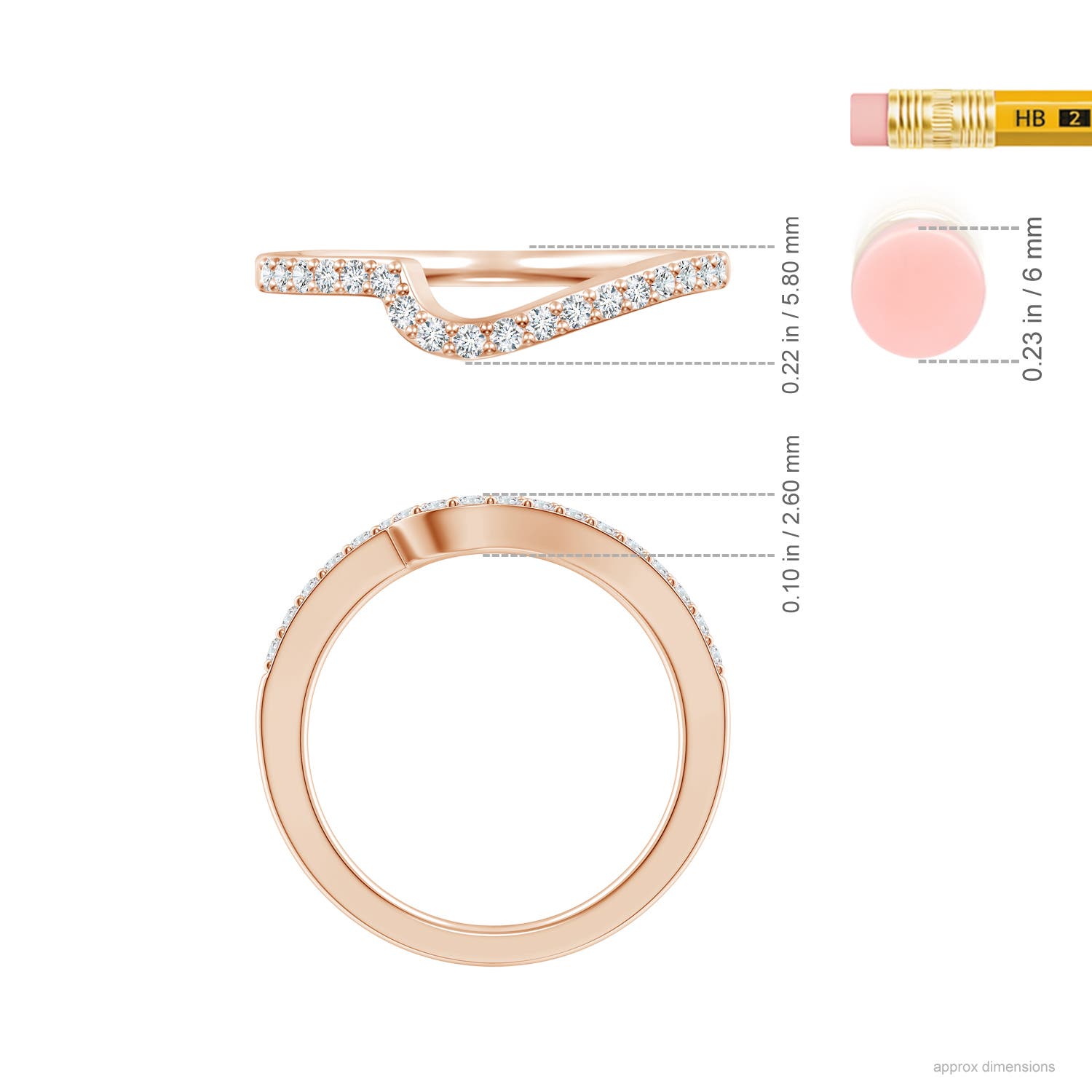 G-H VS / 0.25 CT / 14 KT Rose Gold