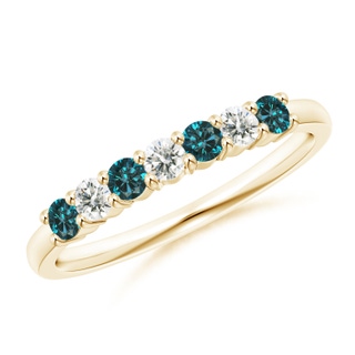 Round AA Enhanced Blue Diamond