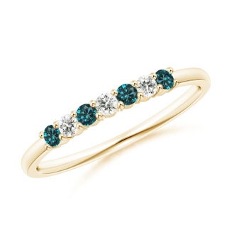 Round AA Enhanced Blue Diamond