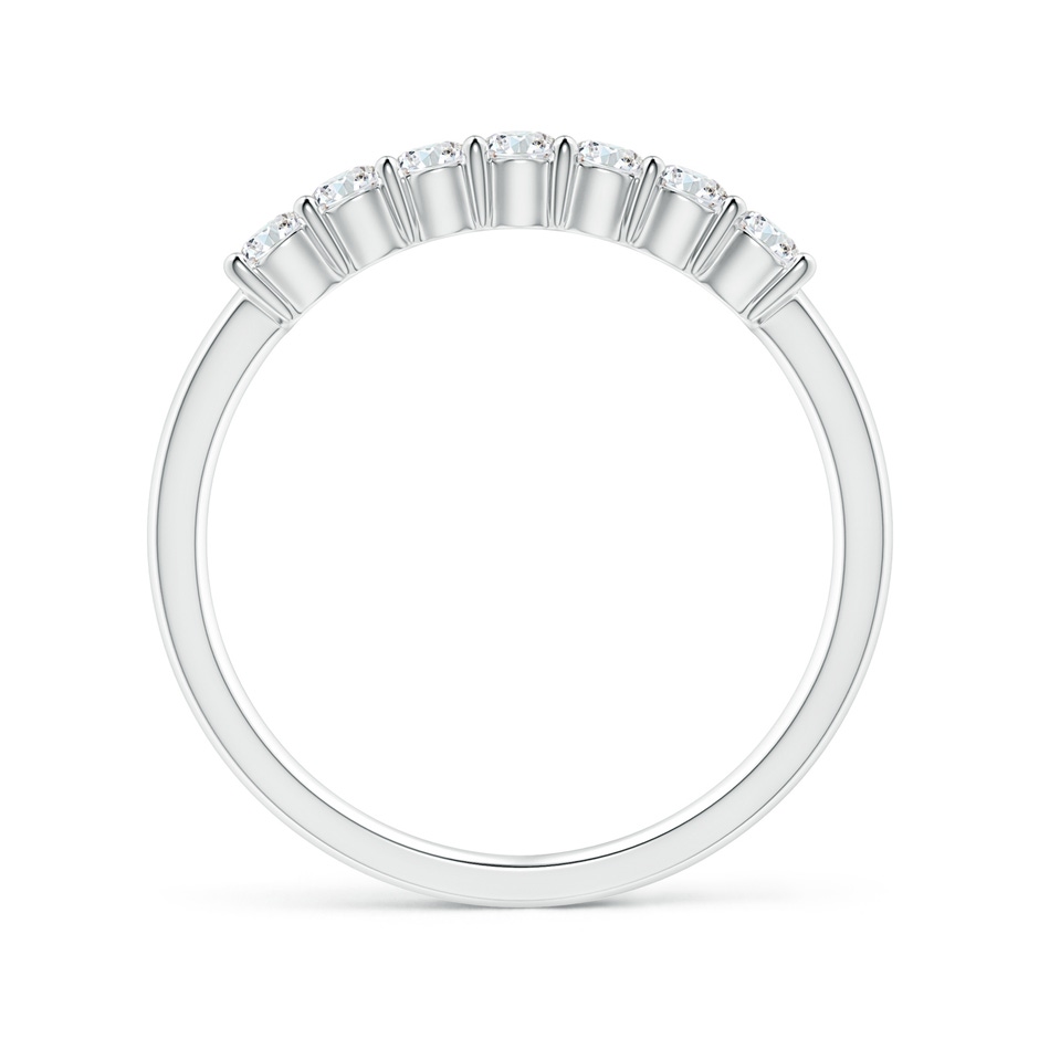 2.5mm GVS2 Half Eternity Seven Stone Diamond Wedding Band in White Gold side-1