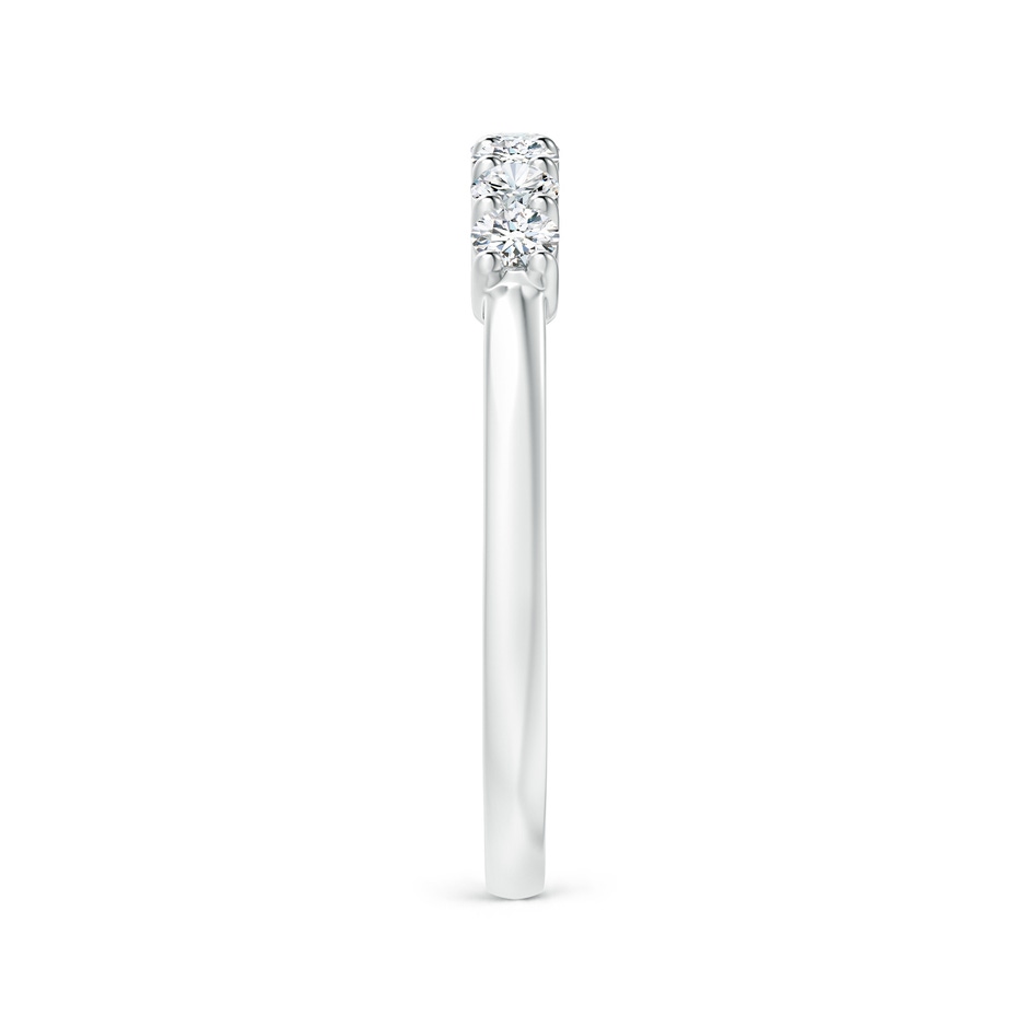 2.5mm GVS2 Half Eternity Seven Stone Diamond Wedding Band in White Gold side-2