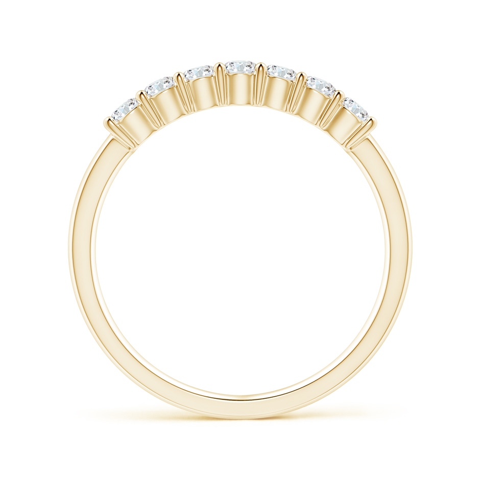2.5mm GVS2 Half Eternity Seven Stone Diamond Wedding Band in Yellow Gold side-1