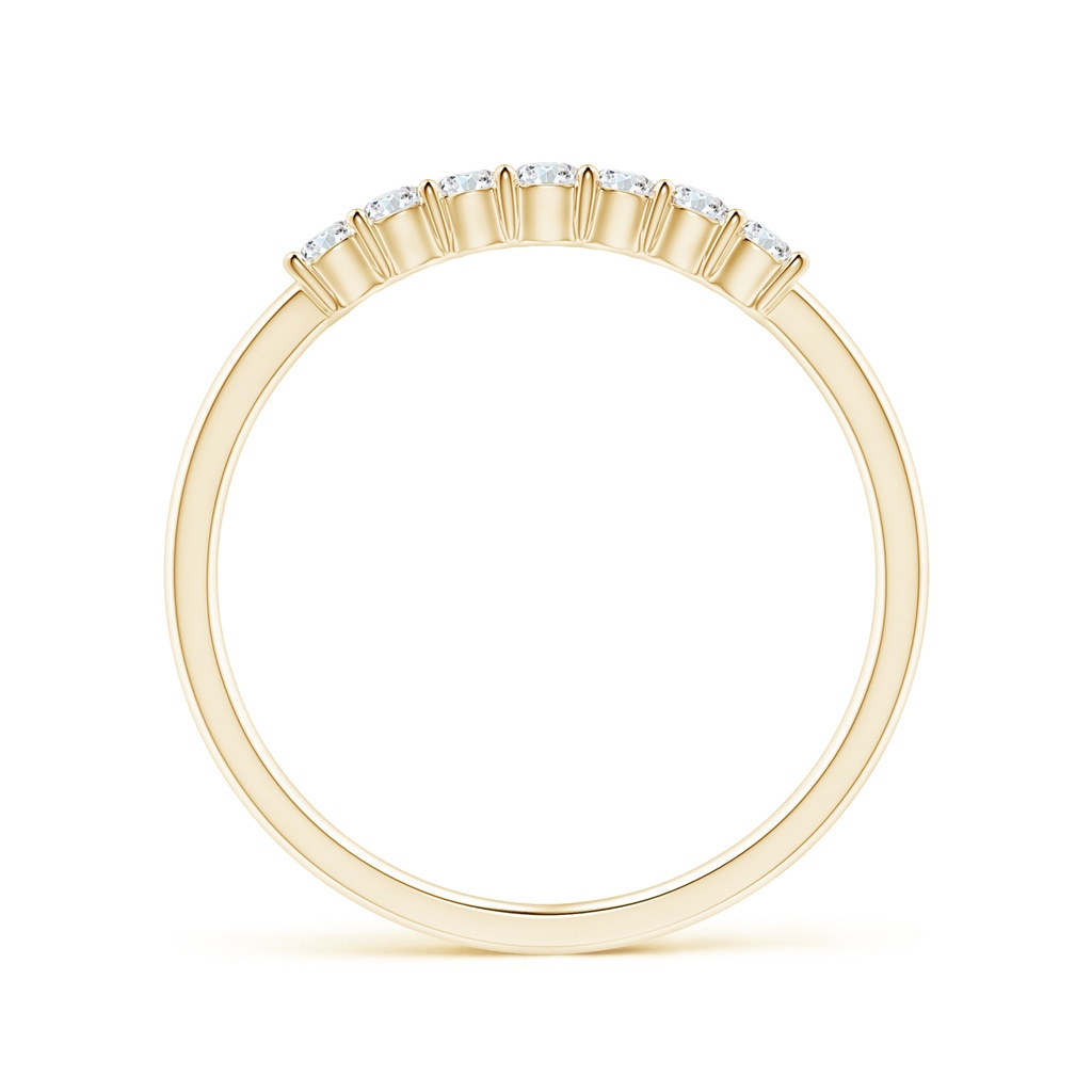 2mm GVS2 Half Eternity Seven Stone Diamond Wedding Band in Yellow Gold - side_1
