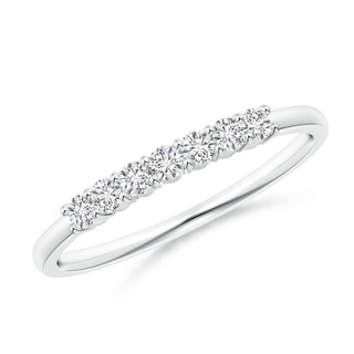 2mm HSI2 Half Eternity Seven Stone Diamond Wedding Band in P950 Platinum