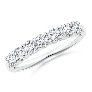 3mm GVS2 Half Eternity Seven Stone Diamond Wedding Band in P950 Platinum