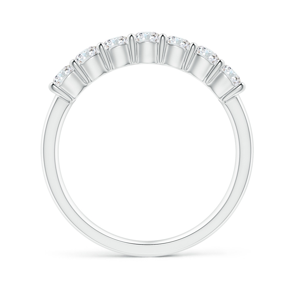3mm GVS2 Half Eternity Seven Stone Diamond Wedding Band in White Gold - side_1