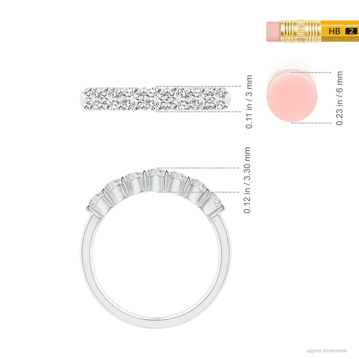 H, SI2 / 0.74 CT / 14 KT White Gold