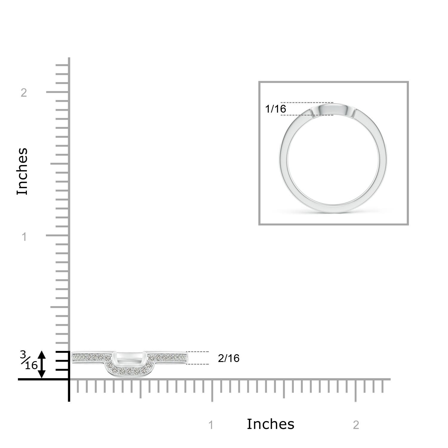 J I2 / 0.14 CT / 14 KT White Gold