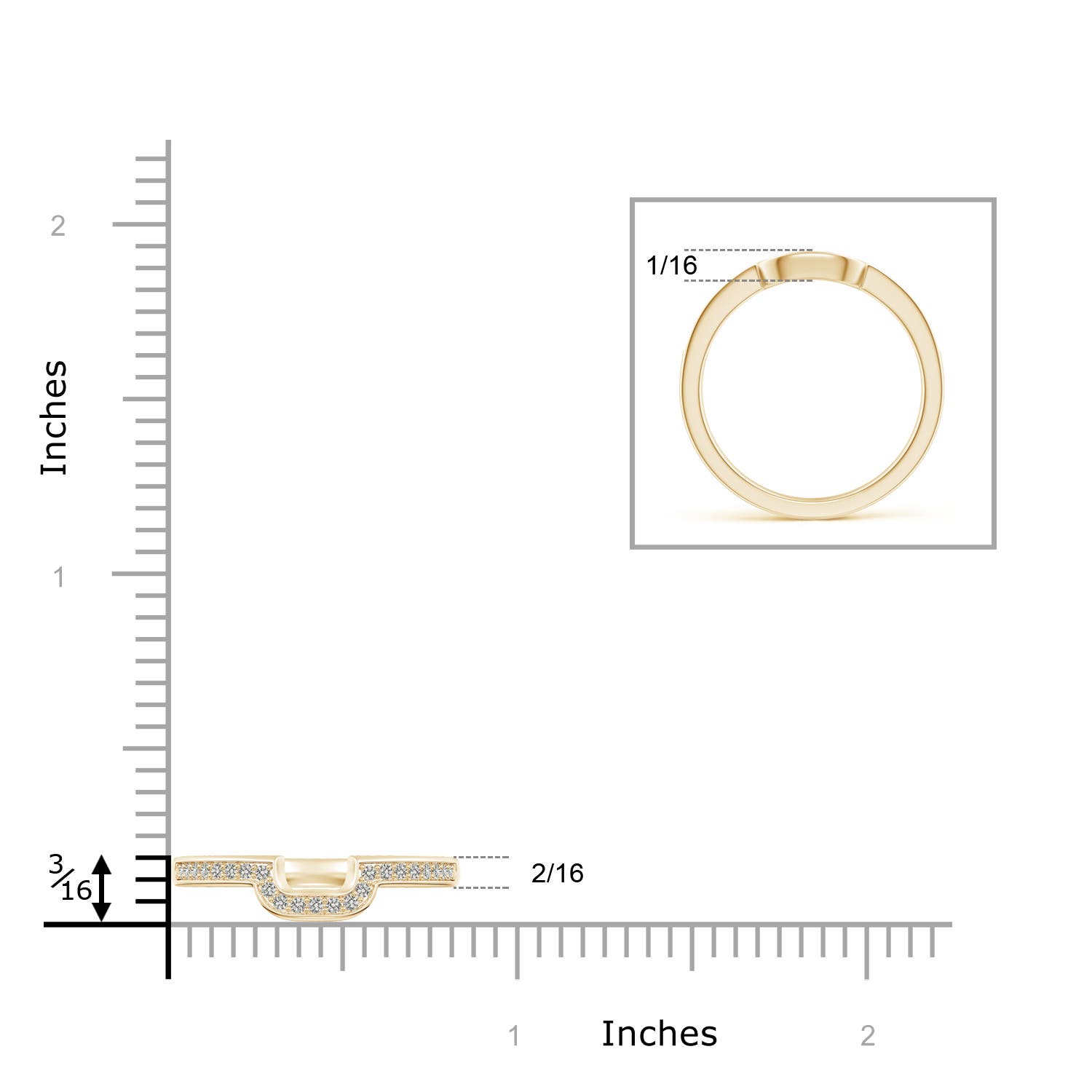 J I2 / 0.14 CT / 14 KT Yellow Gold