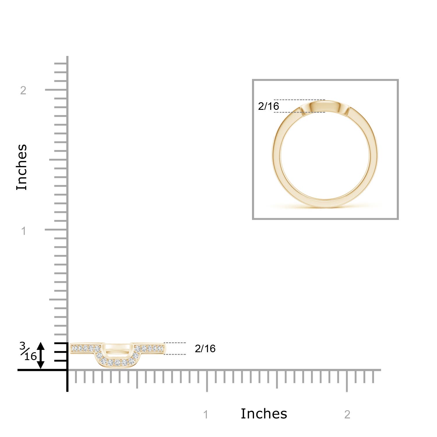 G-H VS / 0.19 CT / 14 KT Yellow Gold