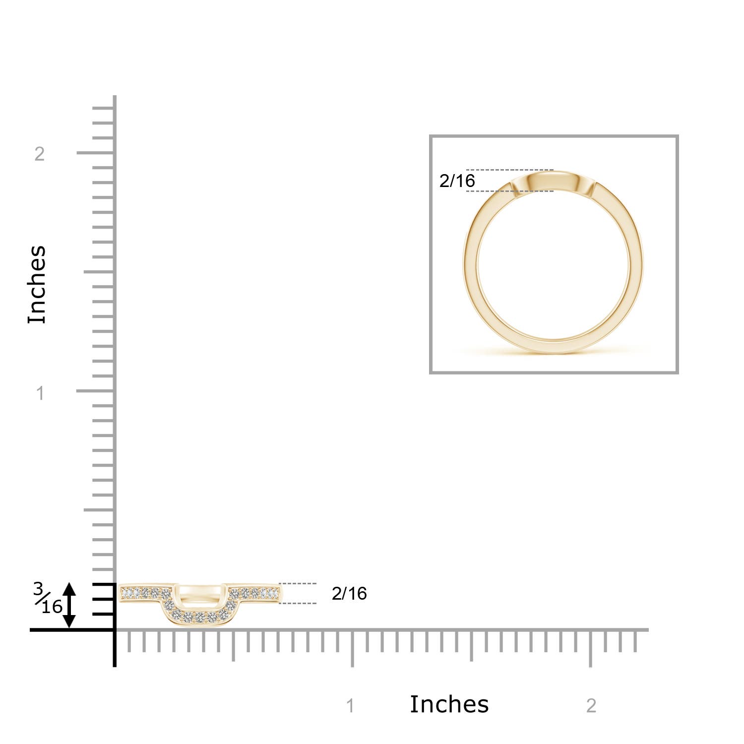 J I2 / 0.19 CT / 14 KT Yellow Gold