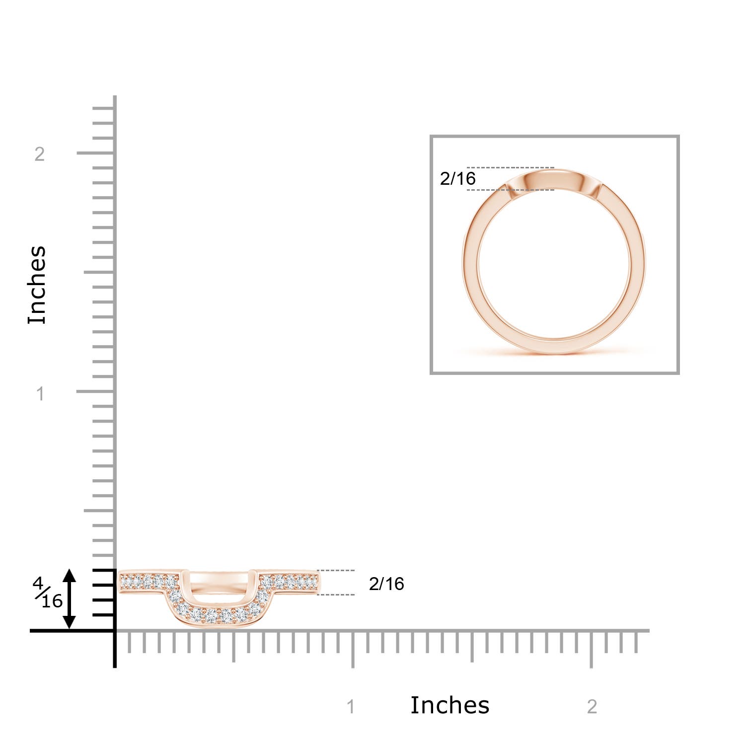 G-H VS / 0.24 CT / 14 KT Rose Gold