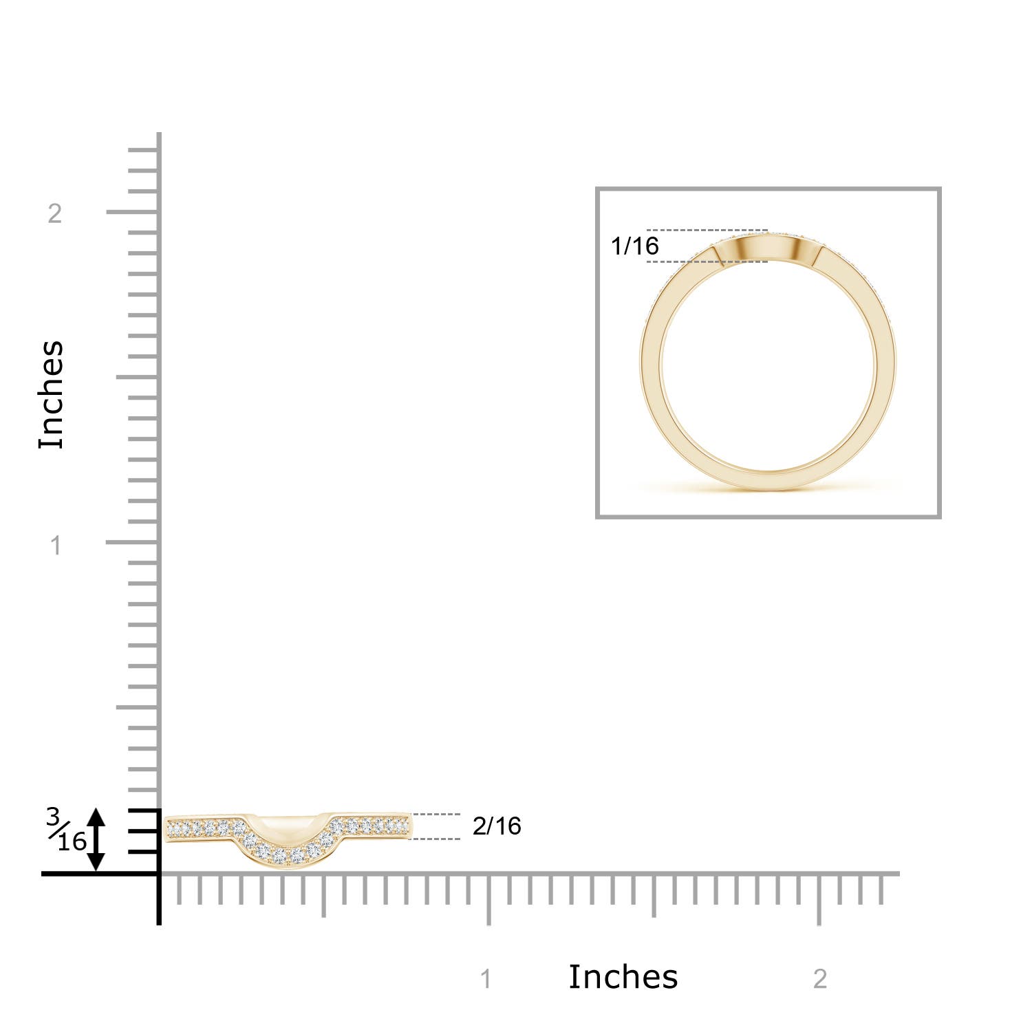 G-H VS / 0.18 CT / 14 KT Yellow Gold