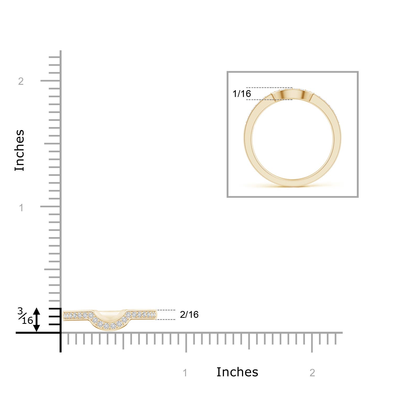 H, SI2 / 0.18 CT / 14 KT Yellow Gold