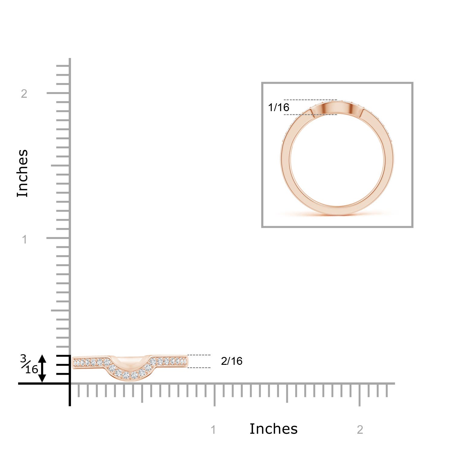 G-H VS / 0.24 CT / 14 KT Rose Gold