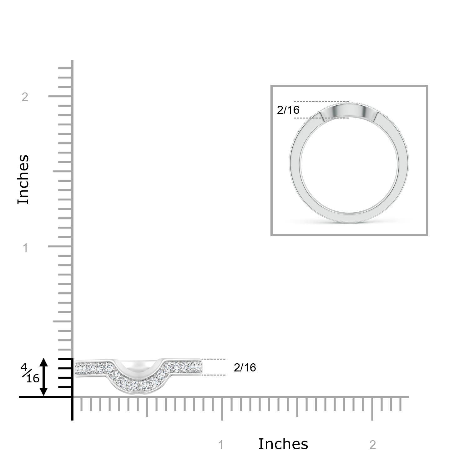 G-H VS / 0.32 CT / 14 KT White Gold