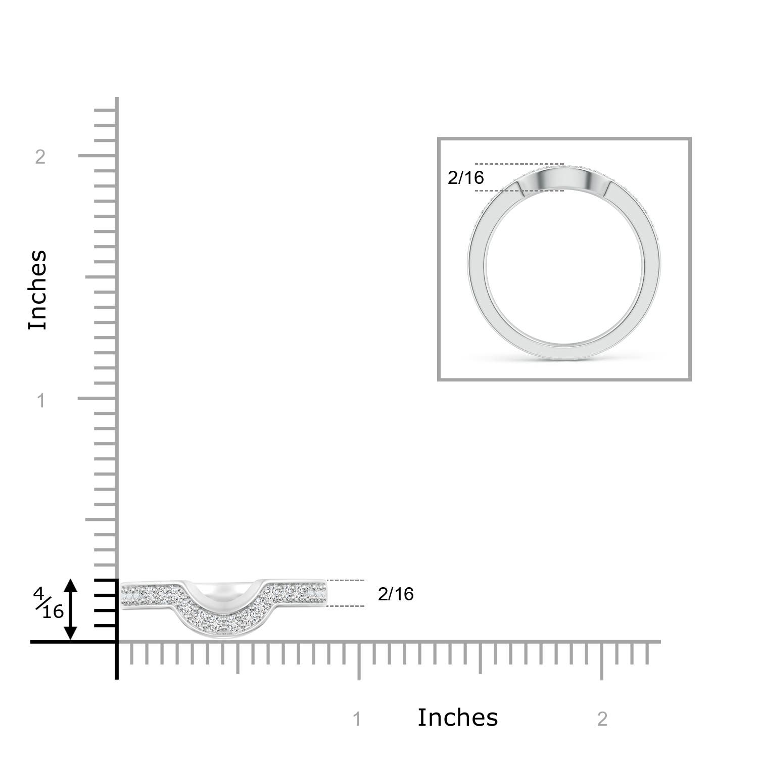 H, SI2 / 0.32 CT / 14 KT White Gold