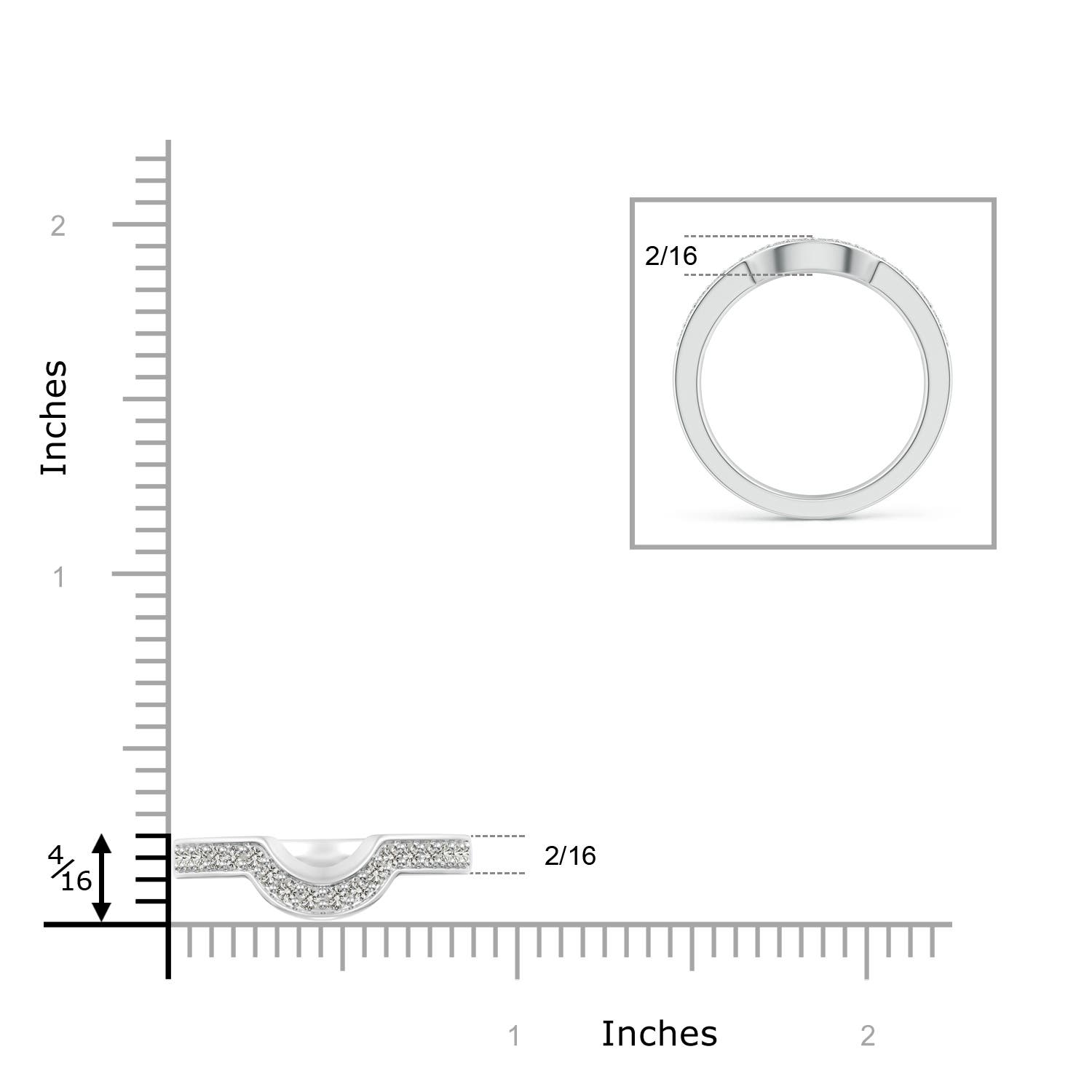 J I2 / 0.32 CT / 14 KT White Gold