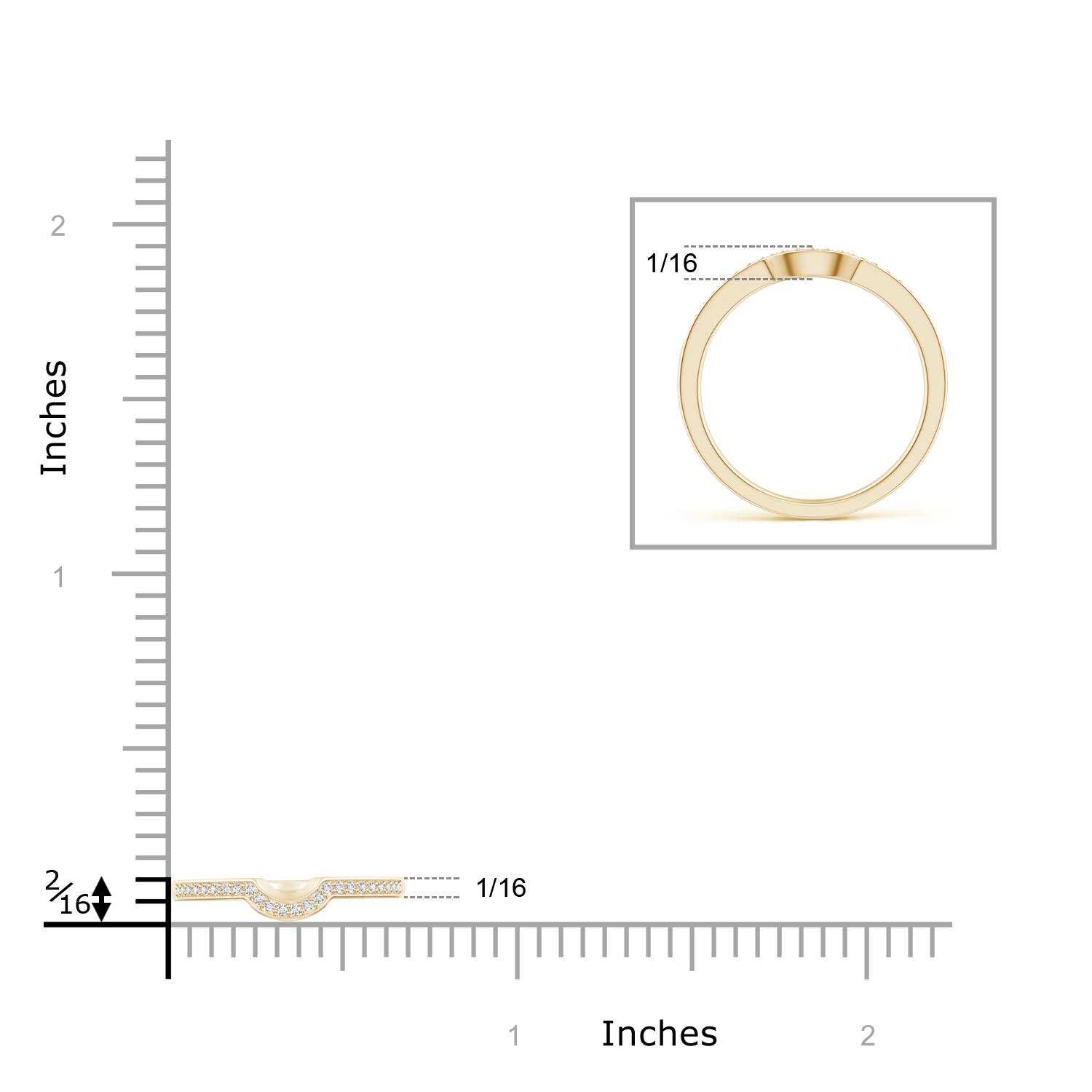 G-H VS / 0.12 CT / 14 KT Yellow Gold