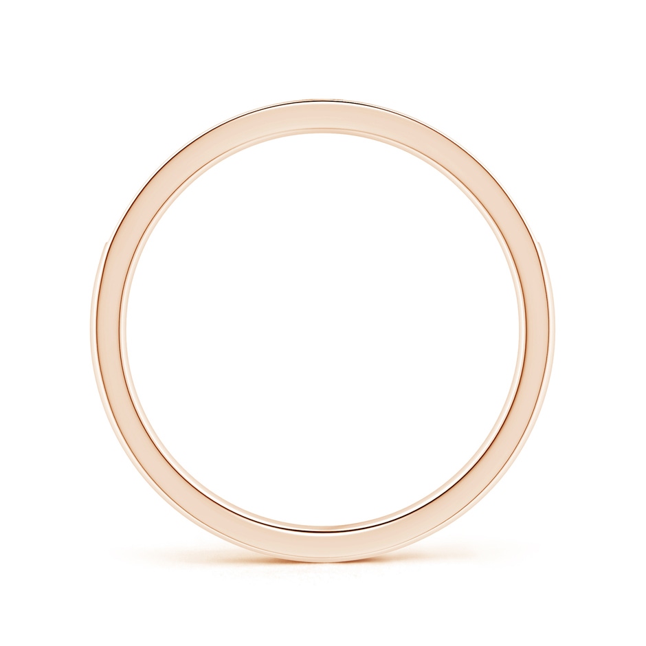 1.2mm GHVS Pave-Set Diamond Half Eternity Wedding Band in Rose Gold side-1