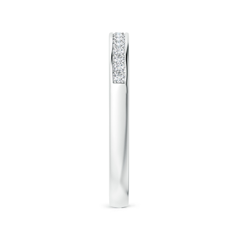 1.3mm GHVS Pave-Set Diamond Half Eternity Wedding Band in P950 Platinum side-2