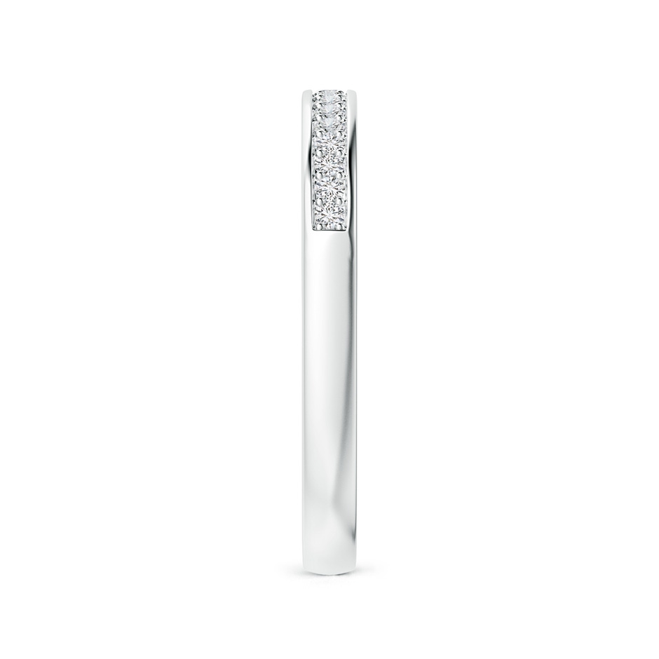 1.3mm HSI2 Pave-Set Diamond Half Eternity Wedding Band in White Gold side-2