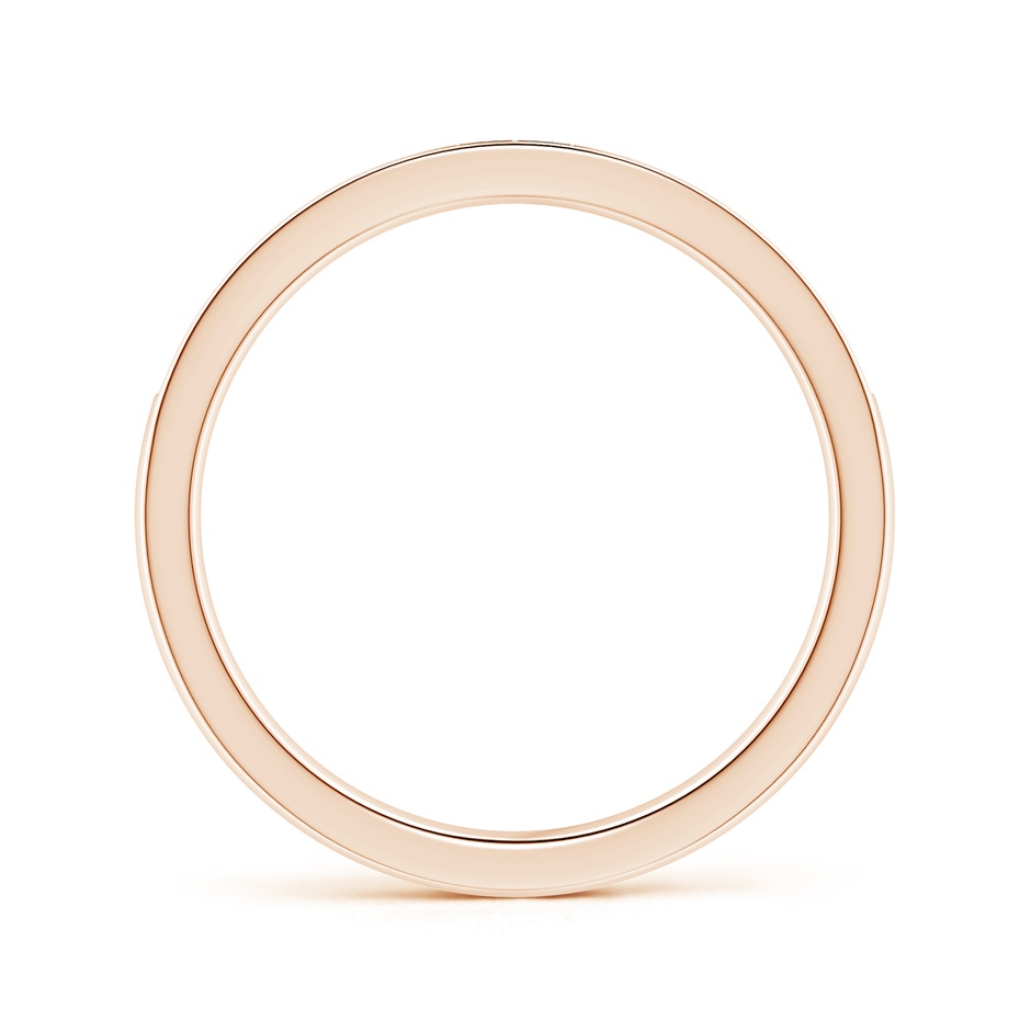 1.5mm GHVS Pave-Set Diamond Half Eternity Wedding Band in Rose Gold side-1