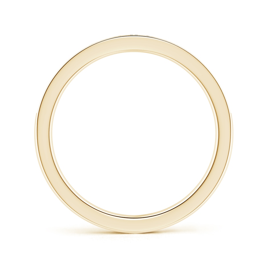 1.6mm GHVS Pave-Set Diamond Half Eternity Wedding Band in Yellow Gold side-1