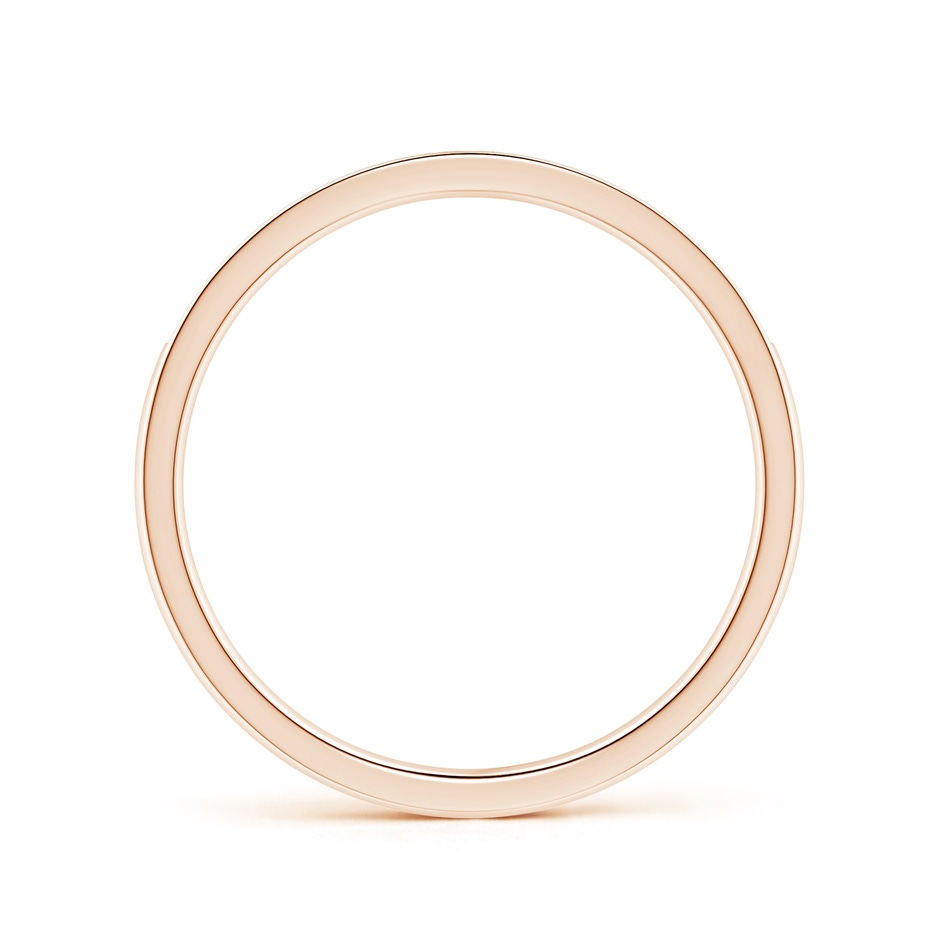 1mm GHVS Pave-Set Diamond Half Eternity Wedding Band in Rose Gold side-1