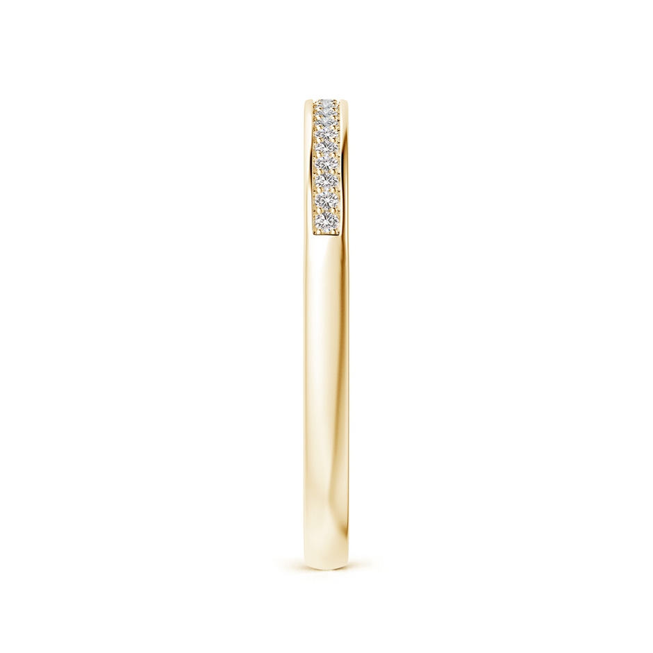 1mm II1 Pave-Set Diamond Half Eternity Wedding Band in Yellow Gold side-2