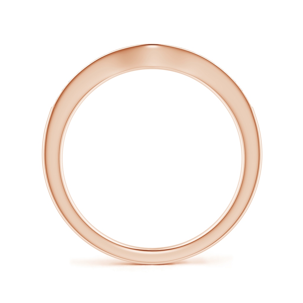 0.9mm GVS2 Pave-Set Diamond Curved Wedding Band in Rose Gold - side_1
